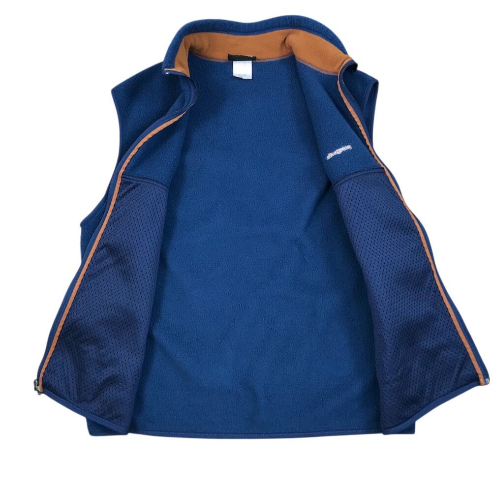 PATAGONIA Synchilla Fleece Vest Men L Blue Unisex Outdoor Timeless Travel Comfy - Picture 7 of 11